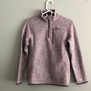 Boys XL Patagonia Sweater 3/4 zip pullover